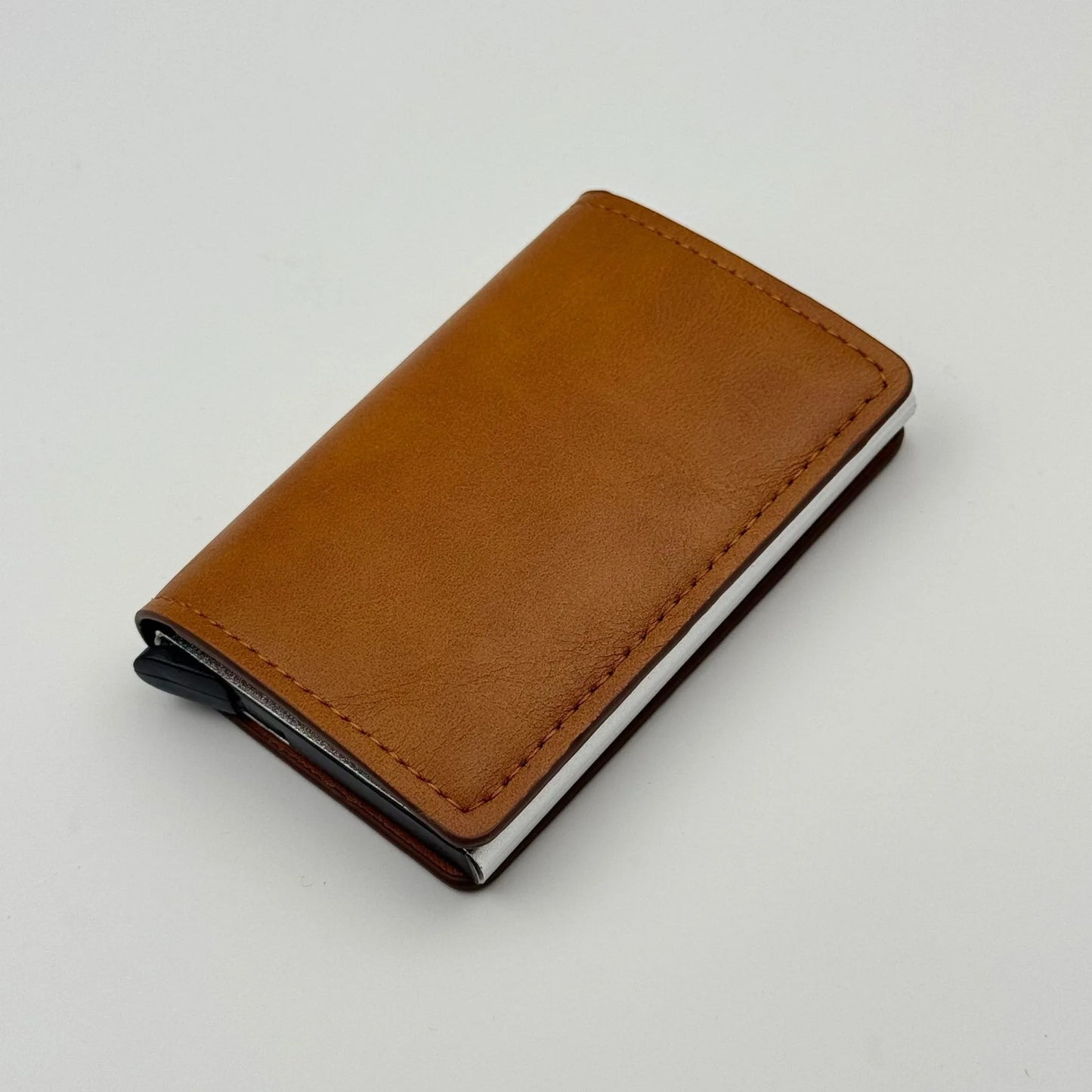 Portofel Unisex RFID Minimalist cu Suport Carduri Pop-Up și Compartiment pentru Bani Cash – Design Business